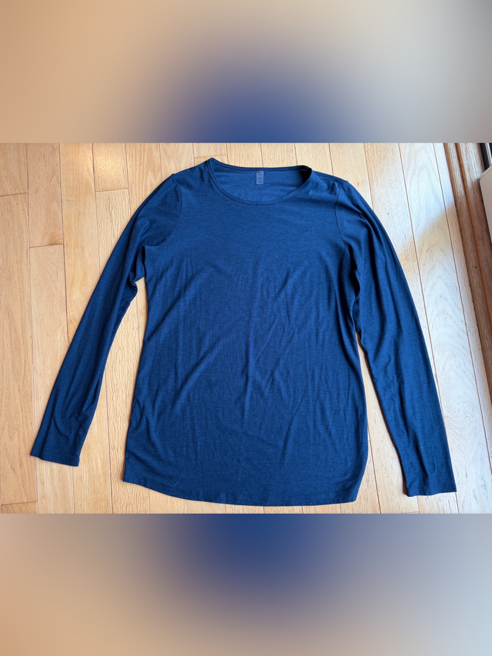 Beyond the Bump Women's Long Sleeve Tee - Navy Blue